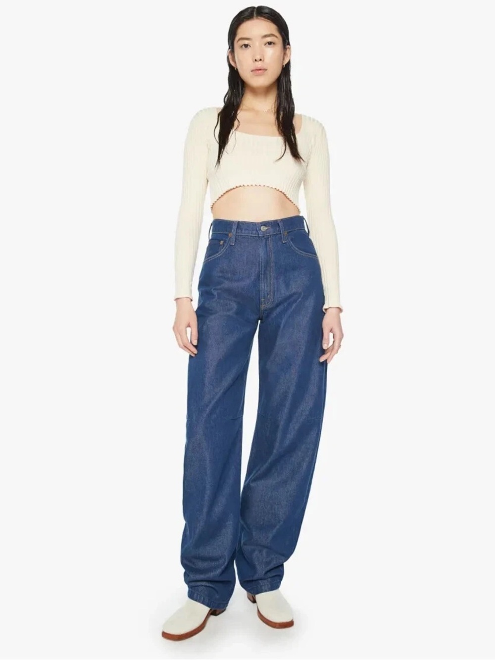 Mother Snacks! The Kegger Heel Clean Your Plate Jeans Blue Size 24 NWT $228